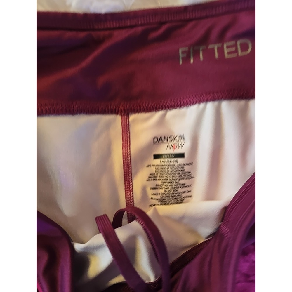 Womens DANSKIN fitness Capris Sz L workout yoga gym running hiking sexy hot - Picture 3 of 13